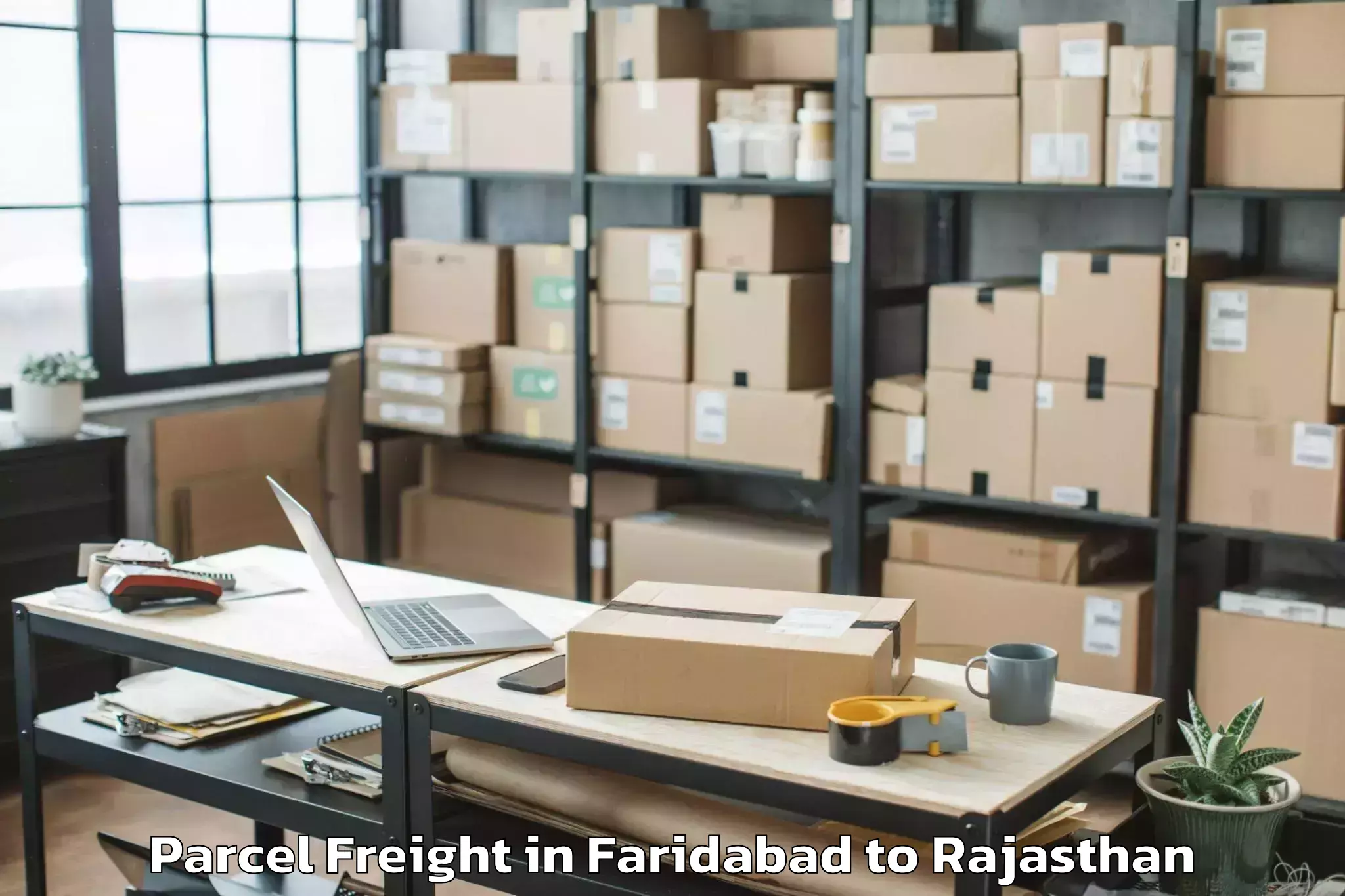 Comprehensive Faridabad to Mandalgarh Parcel Freight